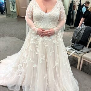 Galina Signature Wedding Gown, Size 20W